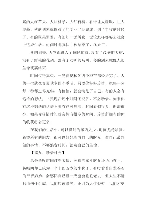 珍惜时光的作文.docx