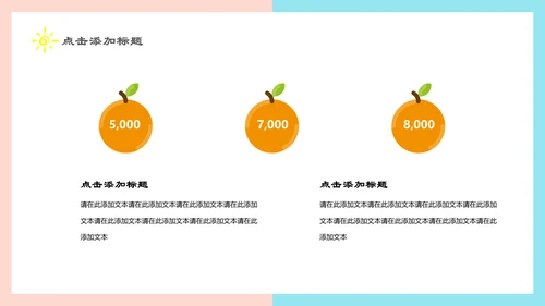 夏季清爽西瓜年中总结汇报通用PPT模板