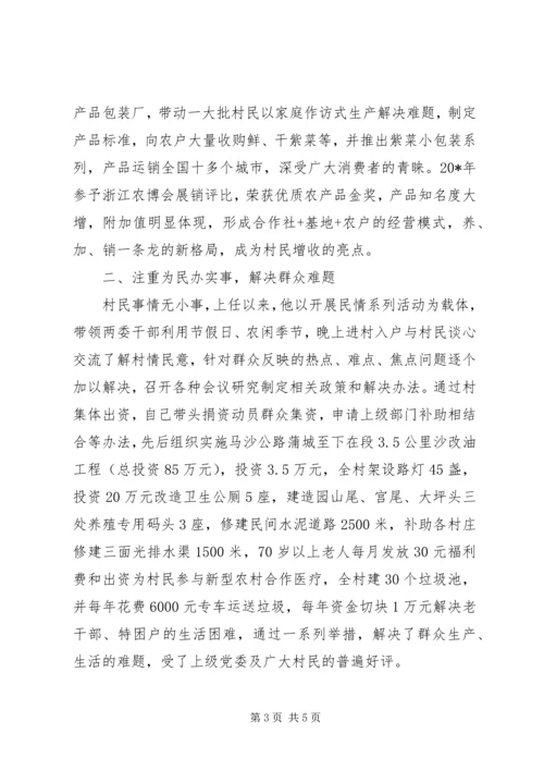 村党书记的事迹材料.docx