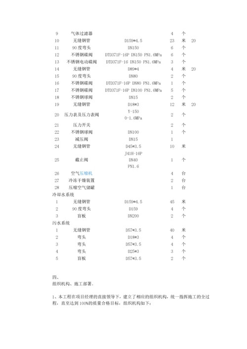 工程空压机安装施工方案.docx