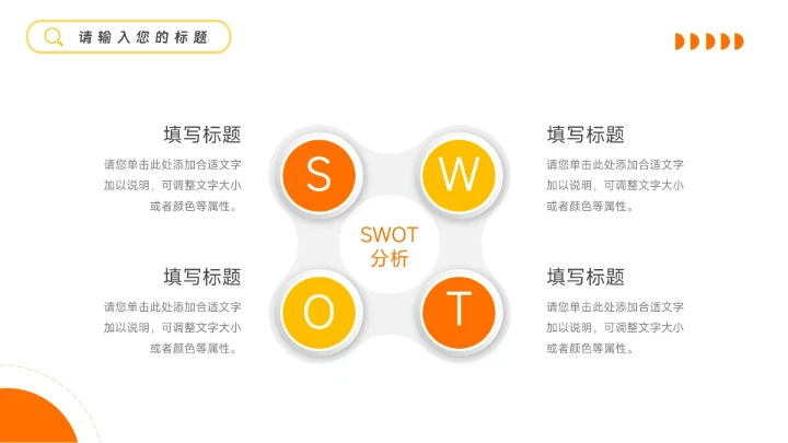 橙黄欧美干净家居宣传画册PPT模板