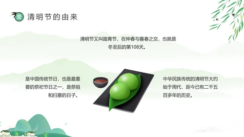 网络扫墓祭祖清明节ppt课件模板