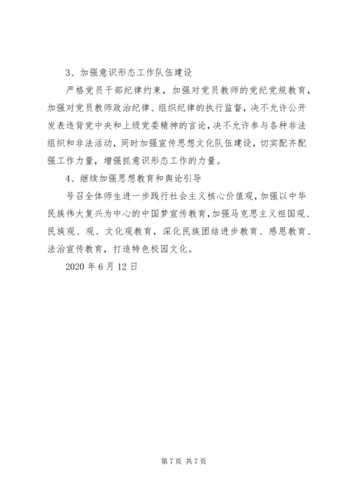 学校意识形态工作分析研判报告 (3).docx