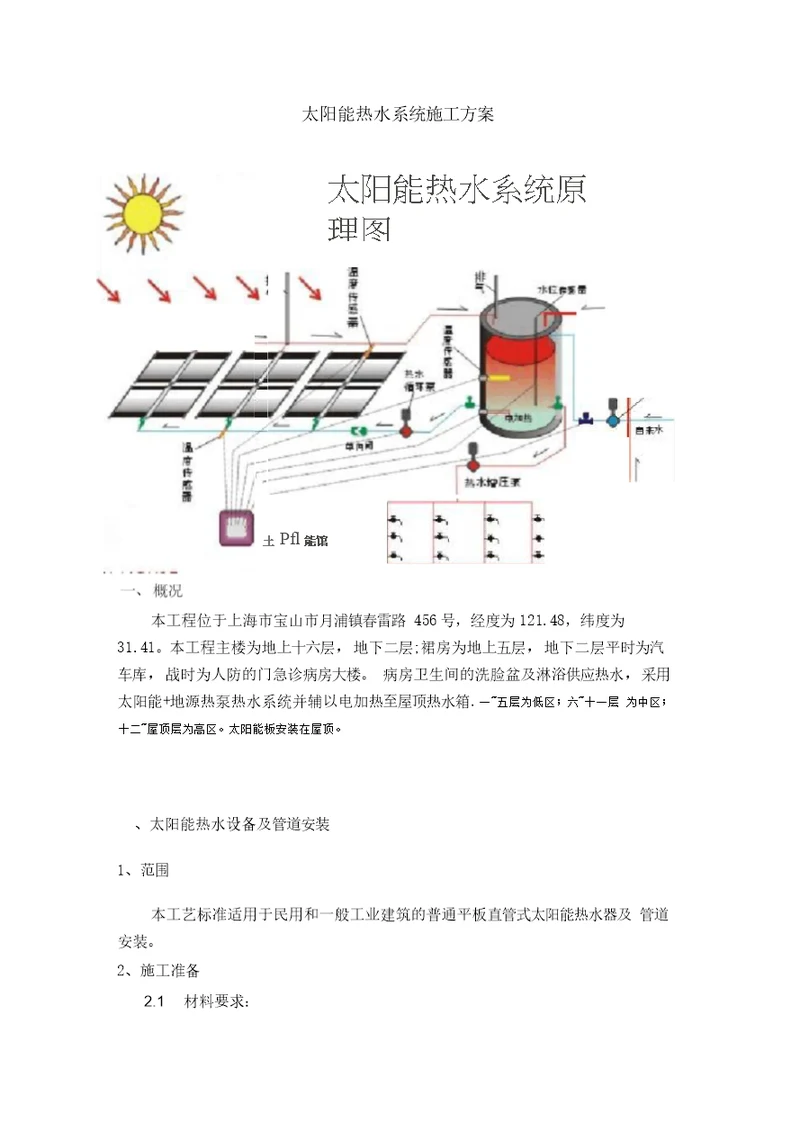 太阳能系统施工方案