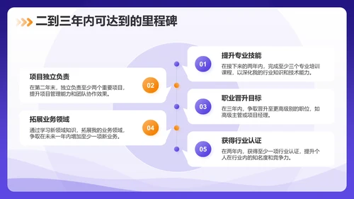 紫色商务风个人年度工作计划PPT模板