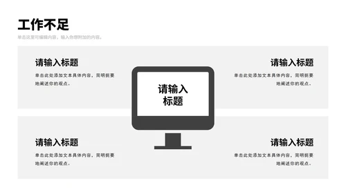 白色极简高级年中总结汇报PPT模板