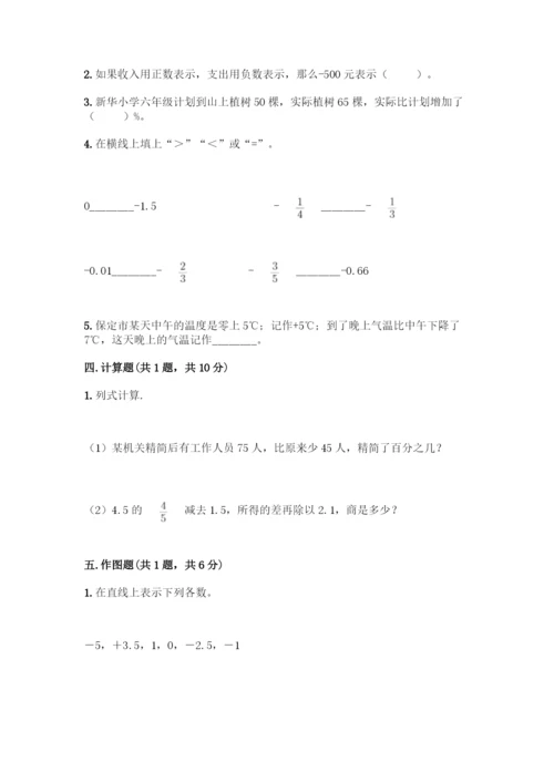 新人教版六年级下册数学期中测试卷可打印.docx