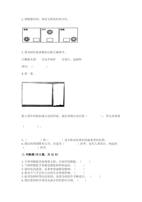 教科版二年级上册科学期末测试卷【网校专用】.docx