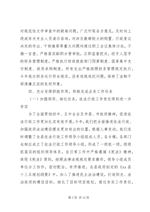 乡镇法制办年度工作总结及工作打算.docx