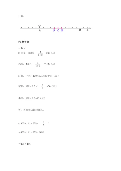 冀教版六年级下册数学 期末检测卷附答案（b卷）.docx