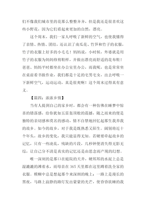 乡情作文结尾.docx