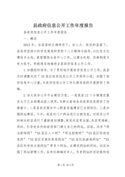 县政府信息公开工作年度报告 (2).docx