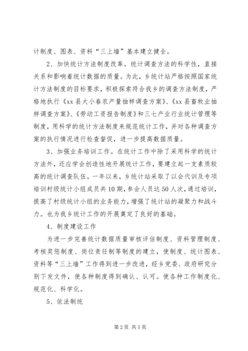 乡镇统计工作总结.docx