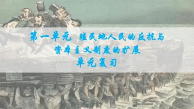 第一单元 殖民地人民的反抗与资本主义制度的扩展  单元复习课件