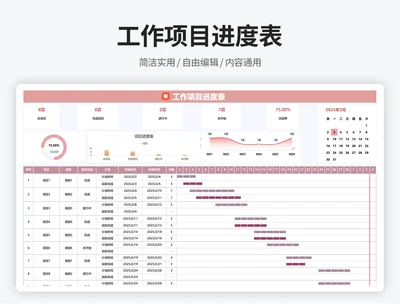 工作流程进度表