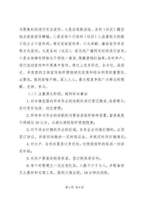 乡镇秸秆禁烧和综合利用工作方案.docx