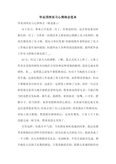毕业顶岗实习心得体会范本.docx