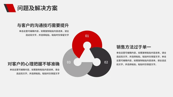 红色商务工作总结计划PPT模板