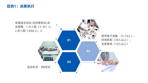 高效会议管理术蓝色商务PPT