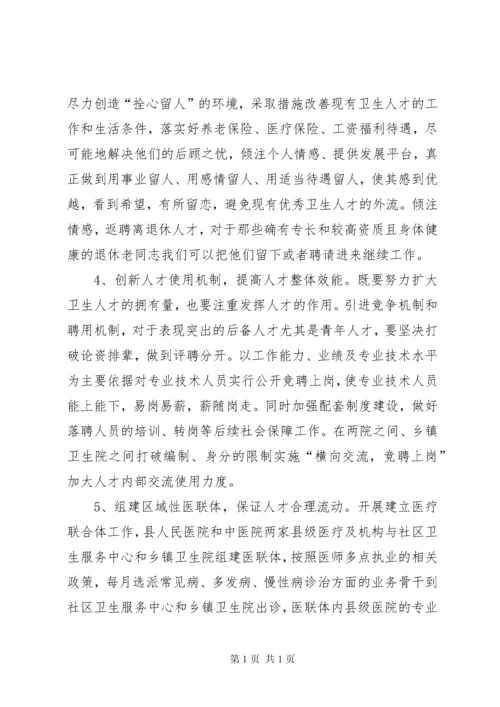 关于卫生人才队伍情况调研报告.docx