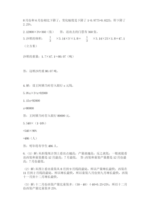 最新苏教版小升初数学模拟试卷（研优卷）.docx