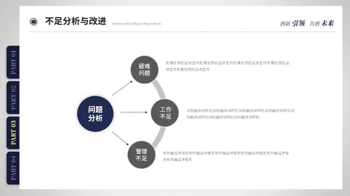 创意简约抽拉式文件夹风工作总结工作汇报ppt模板