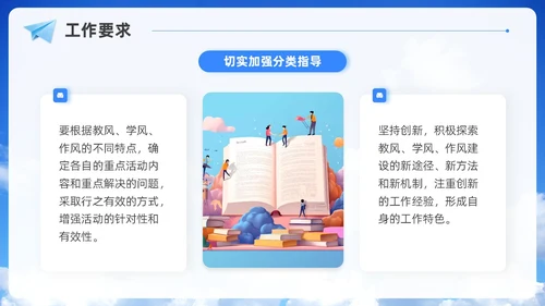 实拍风蓝天白云学风建设班级主题班会学校课件通用PPT