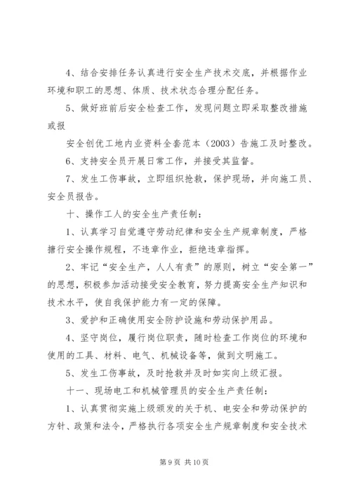 余热电站各级人员安全生产责任制 (2).docx