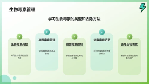 绿色插画风关注食品安全健康问题PPT模板