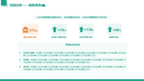 青绿色简约风工作汇报财务数据分析工作汇报