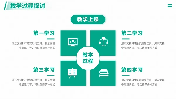 青绿色简约风教育课件教学说课开学公开课微课比赛讲课大赛汇报述职PPT模板