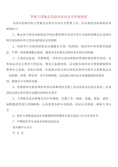 学校大型集会及校外活动安全管理制度(2篇).docx