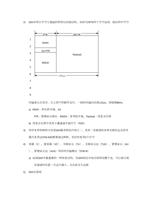 2023年通信中级工程师传输与接入实务笔记.docx