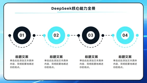 蓝色科技风DeekSeep使用技巧PPT模板