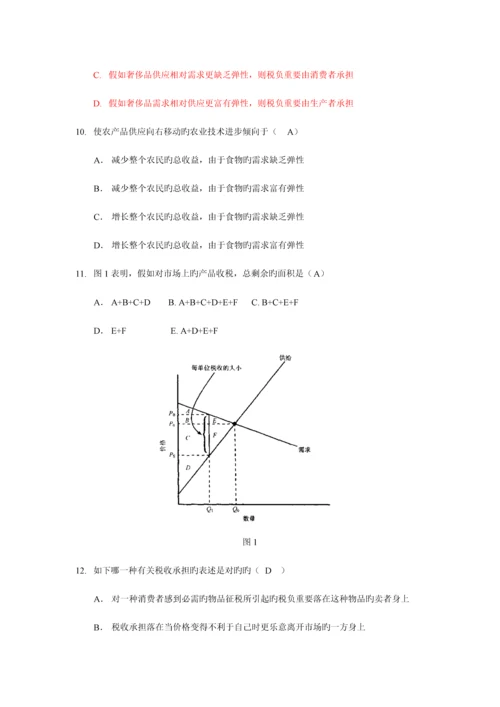 2023年微观经济学题库.docx