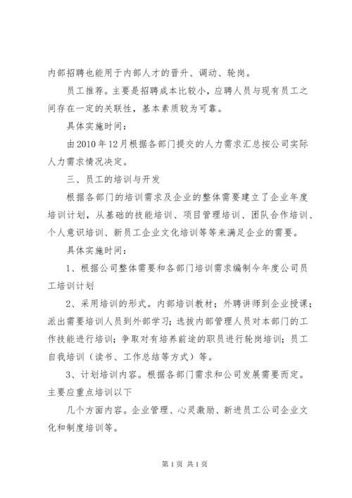XX公司年度人力资源工作计划_1.docx