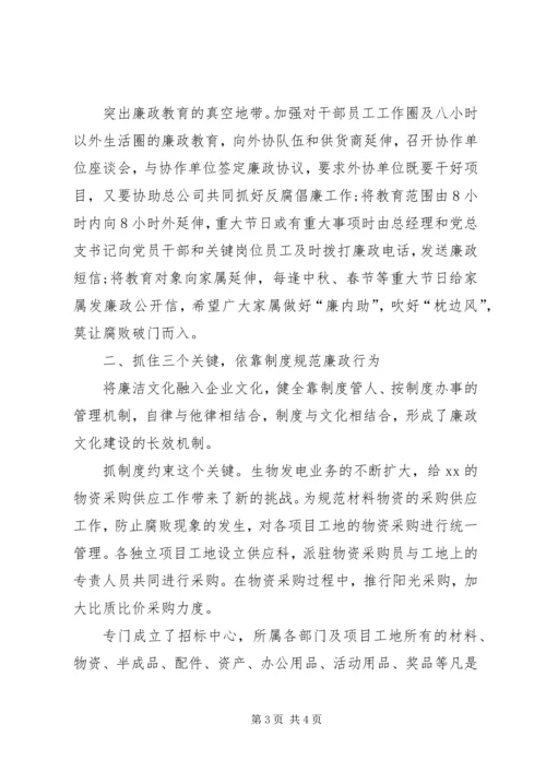 企业党风廉政述职报告-某年个人述职报告范文.docx