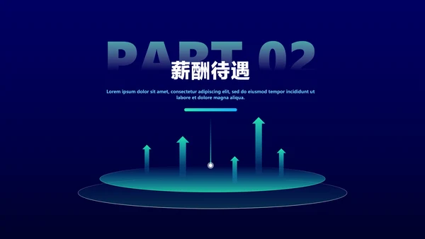 蓝绿科技感校园招聘PPT套装