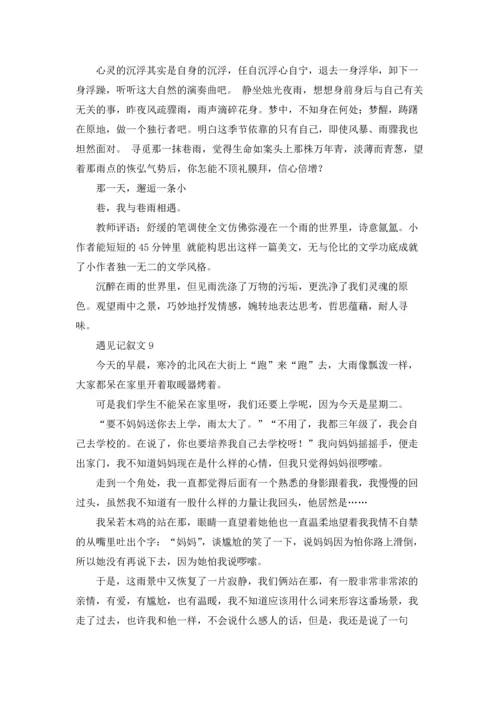 遇见记叙文(通用15篇).docx