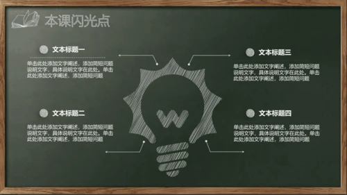 开始上课教师粉笔说课教学黑板PPT模板