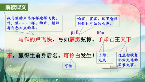 12 词四首《破阵子·为陈同甫赋壮词以寄之》课件