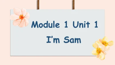 Module 1 Unit 1 I'm Sam 课件(共30张PPT)