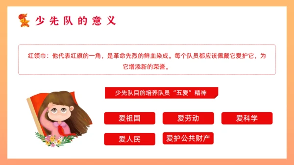 小学生少先队员知识通用PPT模板