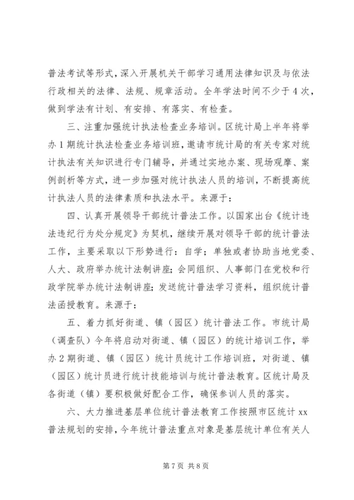 统计局年度法制工作计划及打算.docx