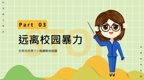 反对校园暴力构建阳光校园通用PPT模板