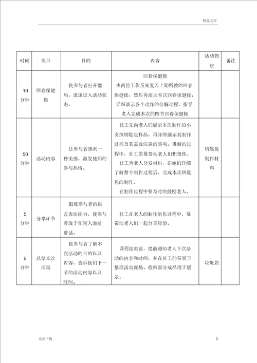 社会工作小组活动流程