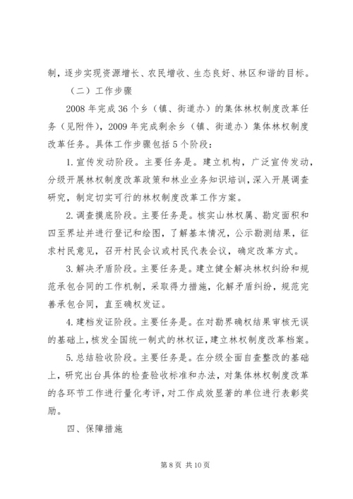 集体林权制度改革实施方案 (5).docx