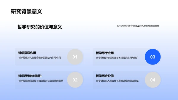 哲学研究答辩报告PPT模板