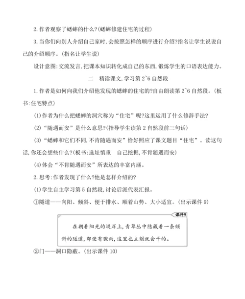 11蟋蟀的住宅 教案