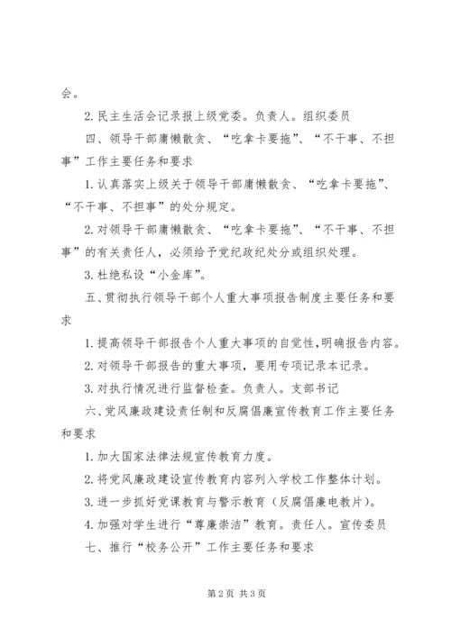 学校党风廉政建设责任制责任分工范文.docx